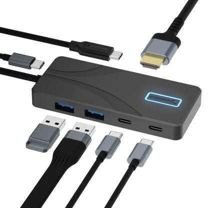 SABRENT 4-Port USB 3.0 Hub with Individual LED Power Switches - Slim, Portable Design - 2 Ft Cable - Fast Data Transfer - Compatible with Mac & PC (HB-UM43)
