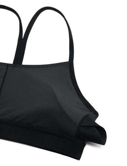 CRZ YOGA Butterluxe Y Back Sports Bras for Women - Padded Racerback Low Impact Spaghetti Thin Strap Workout Yoga Top Black Tie Dye Flowers X-Large