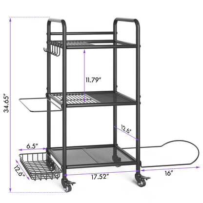 Home Gym Storage Rack Exercise Equipment Storage Organizer for Yoga Mat Dumbbells Kettlebells Foam Roller Yoga Strap & Resistance Bands, Ideal Yoga Mat Holder & Workout Equipment Organizer