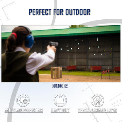 KNINE OUTDOORS Hunting Shooting Taget Airgun Spinner Target, Rated for .22 Rimfire Rifles and .22 Handguns