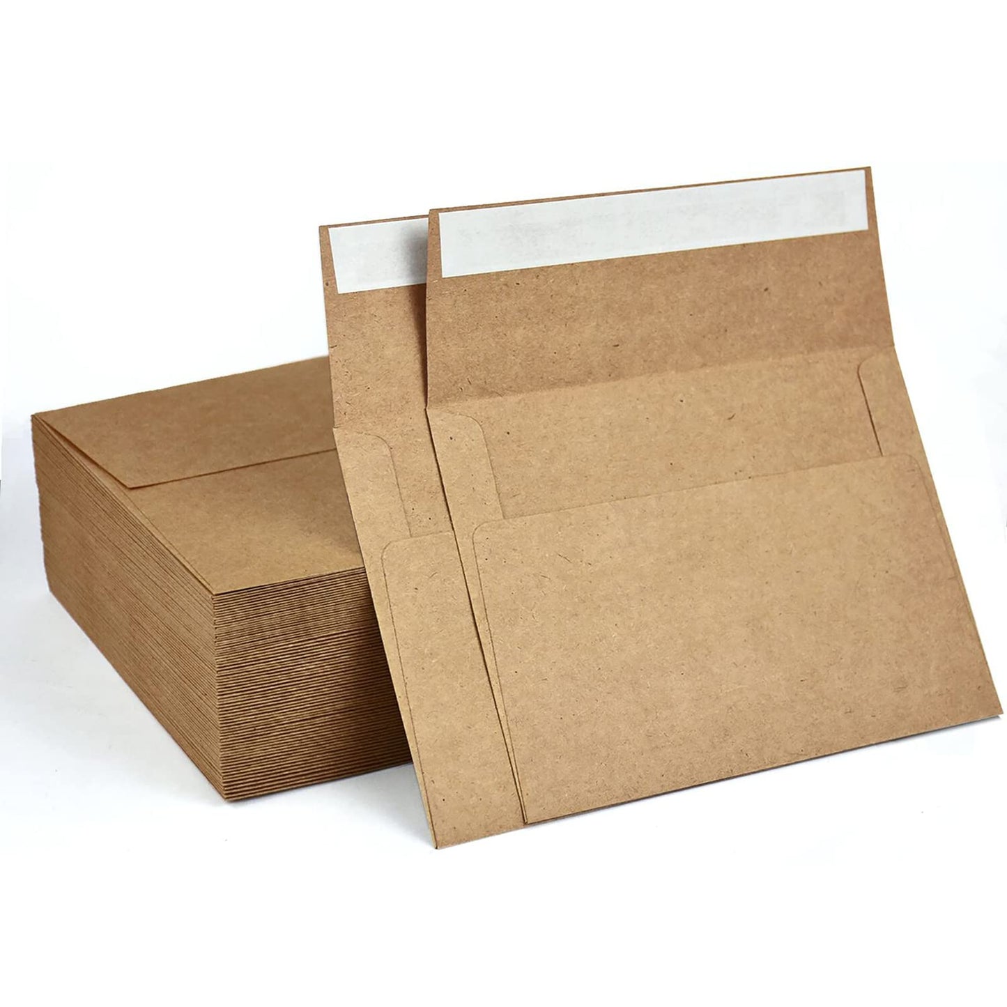 A1 Small Envelope - Mini Brown Kraft Paper Envelopes| Self Sealing |Perfect sized envelopes for personalize gift cards, wedding envelopes or Birthday Party place cards- 5.125 x 3.625 Inches (A1)