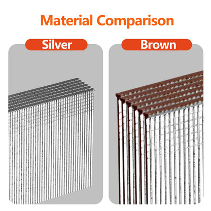SITLDY 18 Gauge Galvanized Brad Nails Brown T-head 5 Sizes 1500-Pack (5/8"+3/4"+1"+1-1/4"+2"),300 per size, Assorted Size Project Pack, for Pneumatic, Electric 18GA Brad Nailer Gun