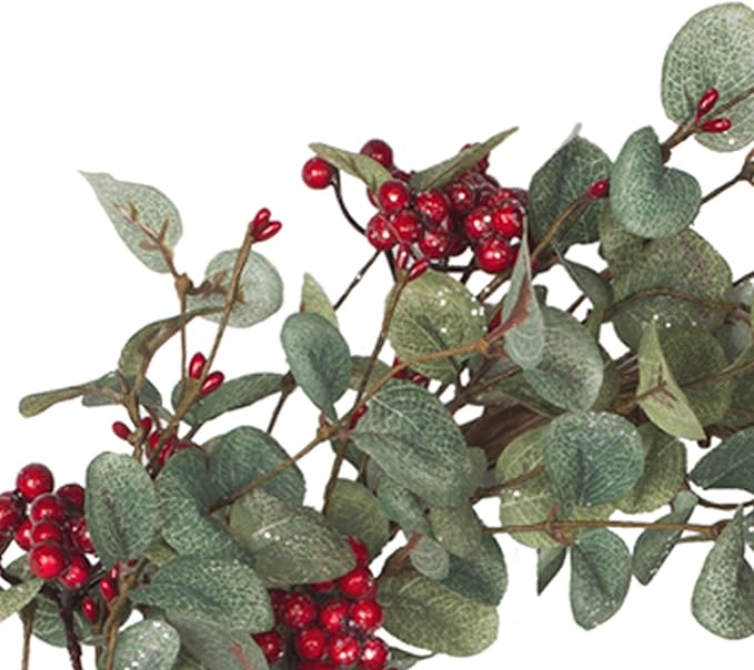 18 Inch Christmas Wreath Christmas Decorations with Berries Winter Wreath