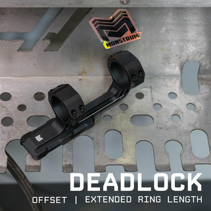 Monstrum Deadlock Series Dual Ring Scope Mount | 2 Inch Offset Cantilever | 30 mm Diameter
