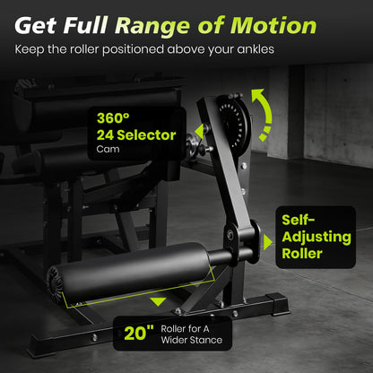 LIONSCOOL Leg Extension and Curl Machine, 600lbs Adjustable Seated Leg Extension and Hamstring Curl Bench, 2" Plate Loadable Lower Body Exercise Cable Equipment for Home Gym, Barbell Clips Included