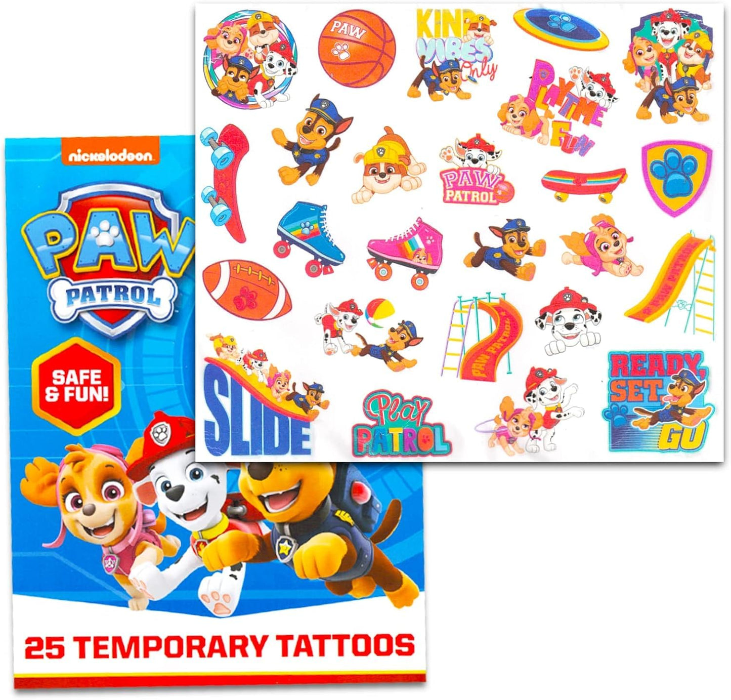 Paw Patrol Mini Backpack Set - 4 Pc Bundle of 11" Chase, Marshall and Rubble Bag, Water Bottle and More School Supplies for Kids
