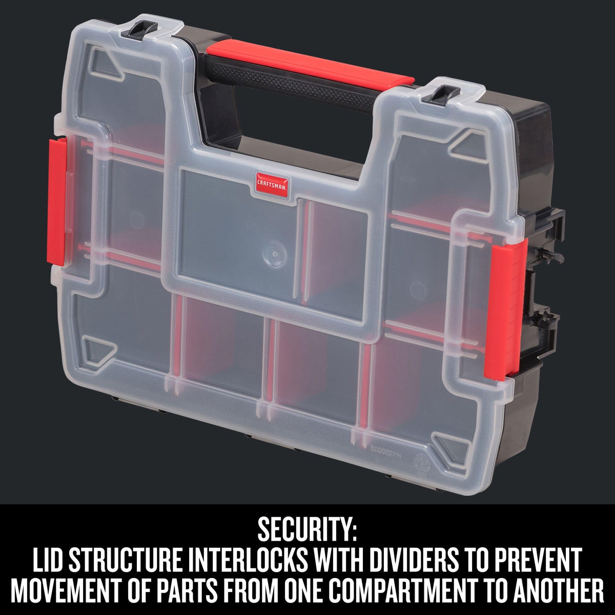 CRAFTSMAN 10-Compartment Small Tool Storage Organizer, Plastic (CMST14021)