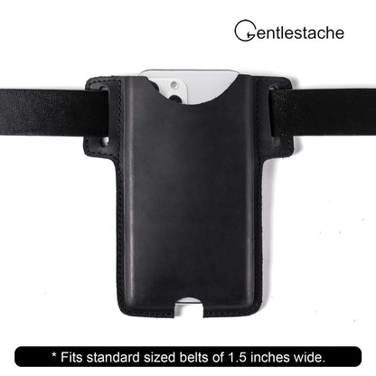 Gentlestache Leather Phone Holster, Cell Phone Case, Belt Loop Leather Pouch Sheath for Phone14 Pro Max/13 Pro Max, Galaxy S22 Ultra/S22+