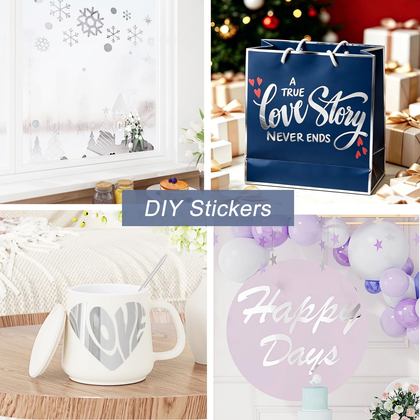 WESTICK Mirror Stickers for Walls Self Adhesive Mirror Wallpaper Sticker Peel and Stick Mirrored Contact Paper for DIY Art Crafts Home Decor Cabinets Countertops Silver Permanent Vinyl Wrap 15.8"x80"
