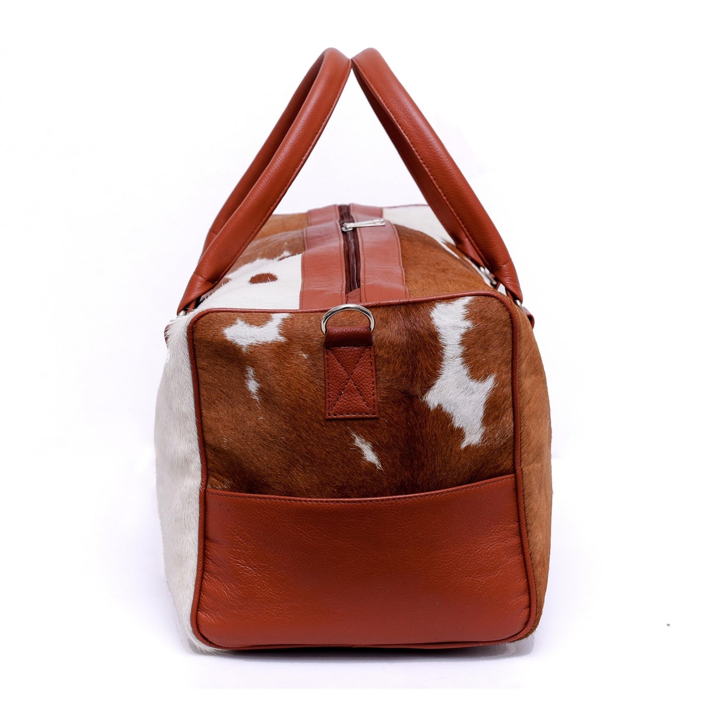 CHAYELL Cowhide Duffle Bag for Men & Women 21” - Unique Full Grain Hair-on Genuine Leather - Authentic Cow Duffle Bag with Strap Overnight Western Weekender Bag - Flight-Ready Carry-On Cow Hide Bag