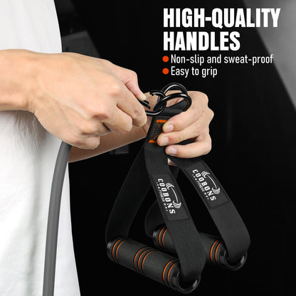 Resistance Bands, 175lbs Heavy Exercise Bands with Handles, Fitness Bands for Working Out, Workout Bands for Men and Women, Weight Bands Set for Muscle Training, Strength, Yoga, Home Gym Equipment