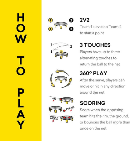 Spikeball Standard 3 Ball Kit - Ultimate Backyard & Beach Game | Indoor/Outdoor Fun