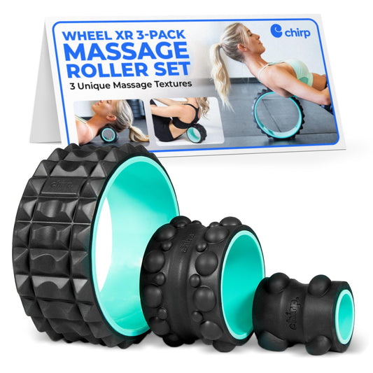 Chirp Wheel XR Massage Roller for Neck & Headache Relief – Rejuvenate Body, Spinal Care & Tension Through Thumb Pressure Release | High-Density Foam for Physical Therapy, 500lbs Capacity, 4" Mint
