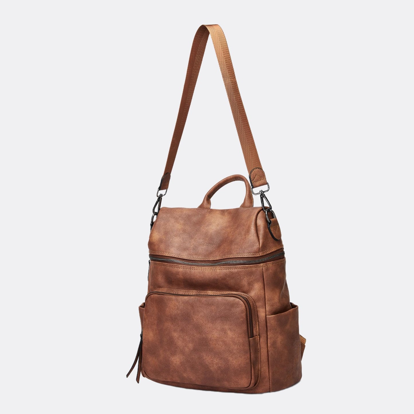 Botimmy Anti-Theft Backpack Purse for Women, Convertible 3-in-1 Vegan Leather Backpack with Hidden Zipper, Adjustable Shoulder & Crossbody Bag for Travel and Daily Commute