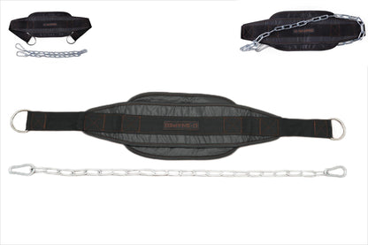 Weight Lifting Belt With Chain – Weighted Pull Up Belt Features a Sturdy Chain Design to Provide Core Support for High-Intensity Training like Squats, Deadlifts, and Pull-Ups, Stabilizing Your Lower Back and Reducing Injury Risks. Dip Belt Unisex Fit for