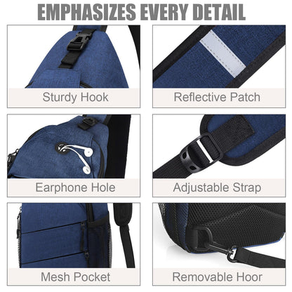 Crossbody Bags for Women Men Trendy Sling Bag Bakpack Casual Chest Bag with Convertible Shoulder Strap