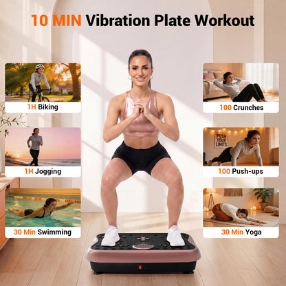 Vibration Plate Exercise Machine（Rose Gold）