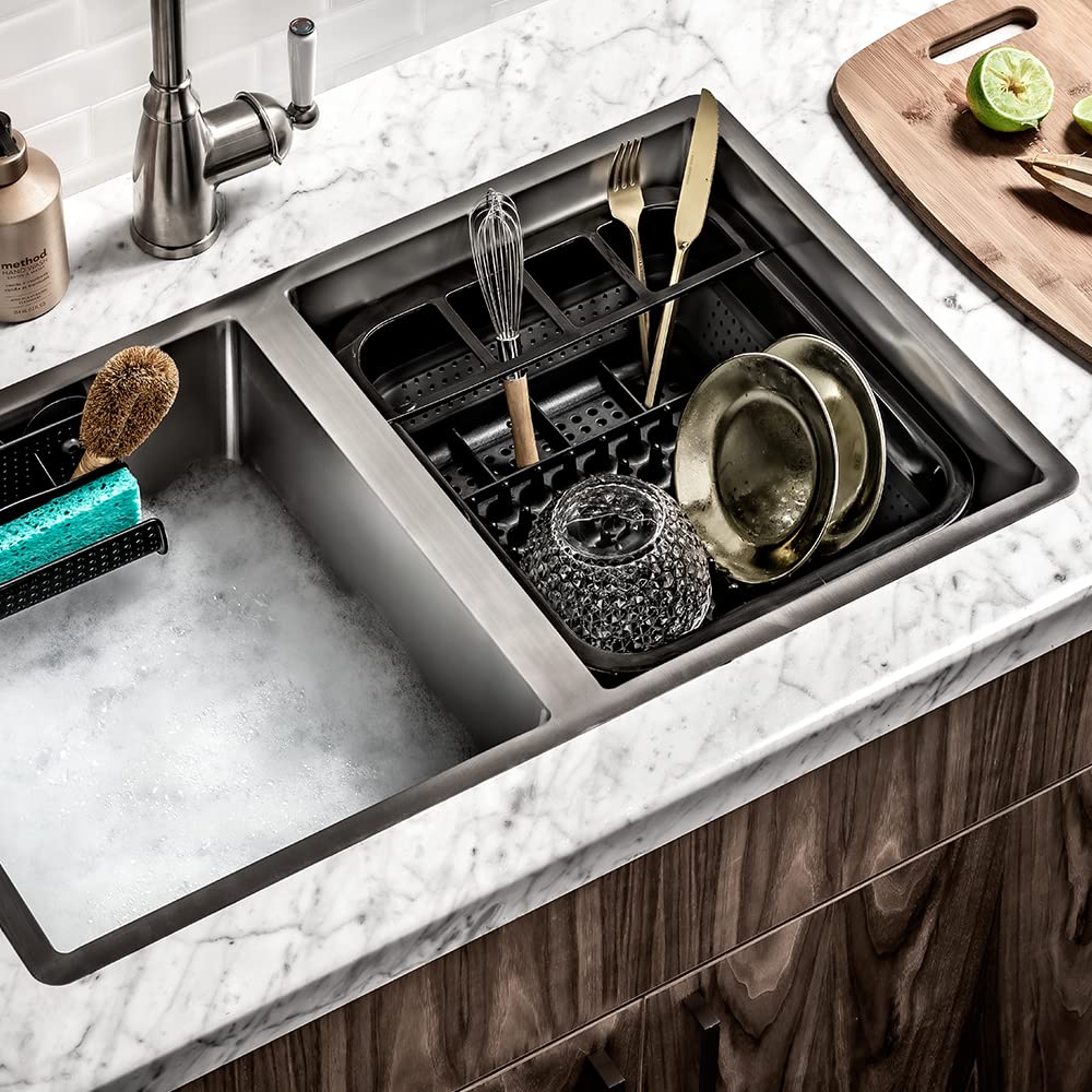 madesmart Collapsible Drying Dish Rack | SINKWARE Collection | Easy Storage | BPA-Free