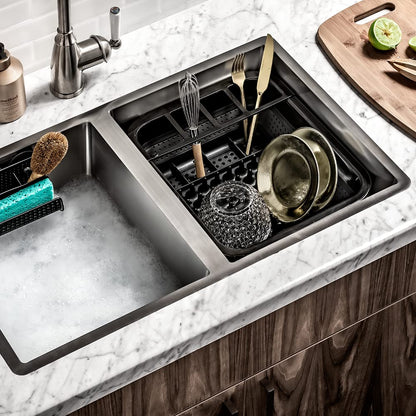 madesmart Collapsible Drying Dish Rack | SINKWARE Collection | Easy Storage | BPA-Free