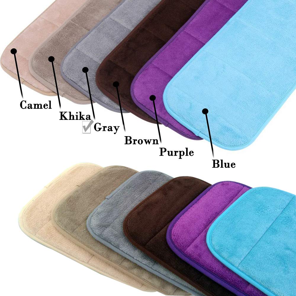 AUHOKY 2 Sets Ergonomic Computer Wrist Pad - Long & Short Size Combination Keyboard Rest Elbow Support Mat for Office, Desktop, Working, Gaming - Memory Foam Relieve Elbow Pain (Gray)