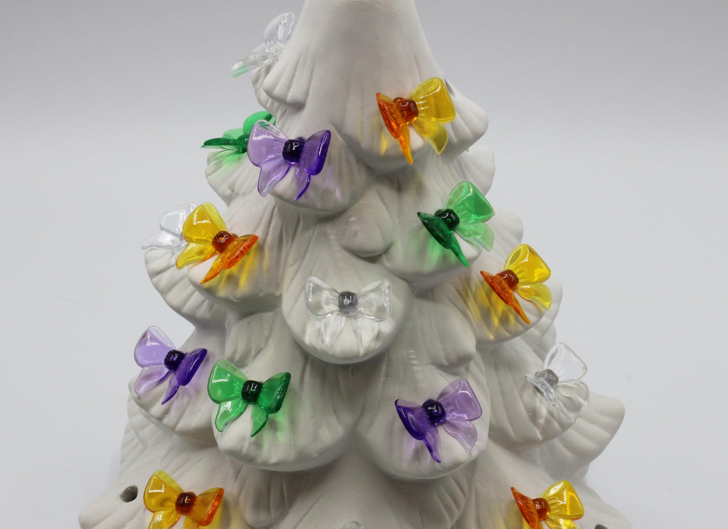Creative Hobbies® Ceramic Tree Replacement Lights, Medium Bow Light Ornaments, Multi-Color | 100 Pack