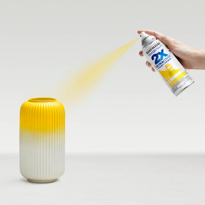Rust-Oleum 334046-6PK Painter's Touch 2X Ultra Cover Spray Paint, 12 oz, Gloss Sun Yellow, 6 Pack