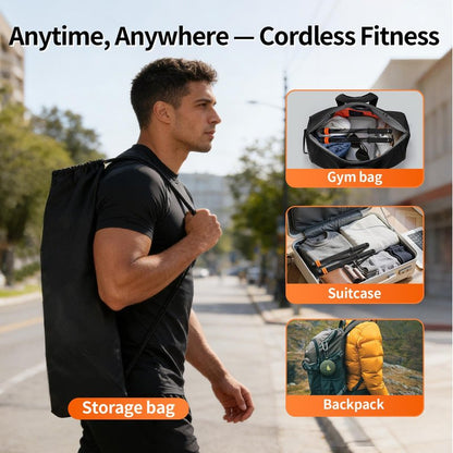 Ropeless Battle Rope, Portable Adjustable Strength Training for Home Gym