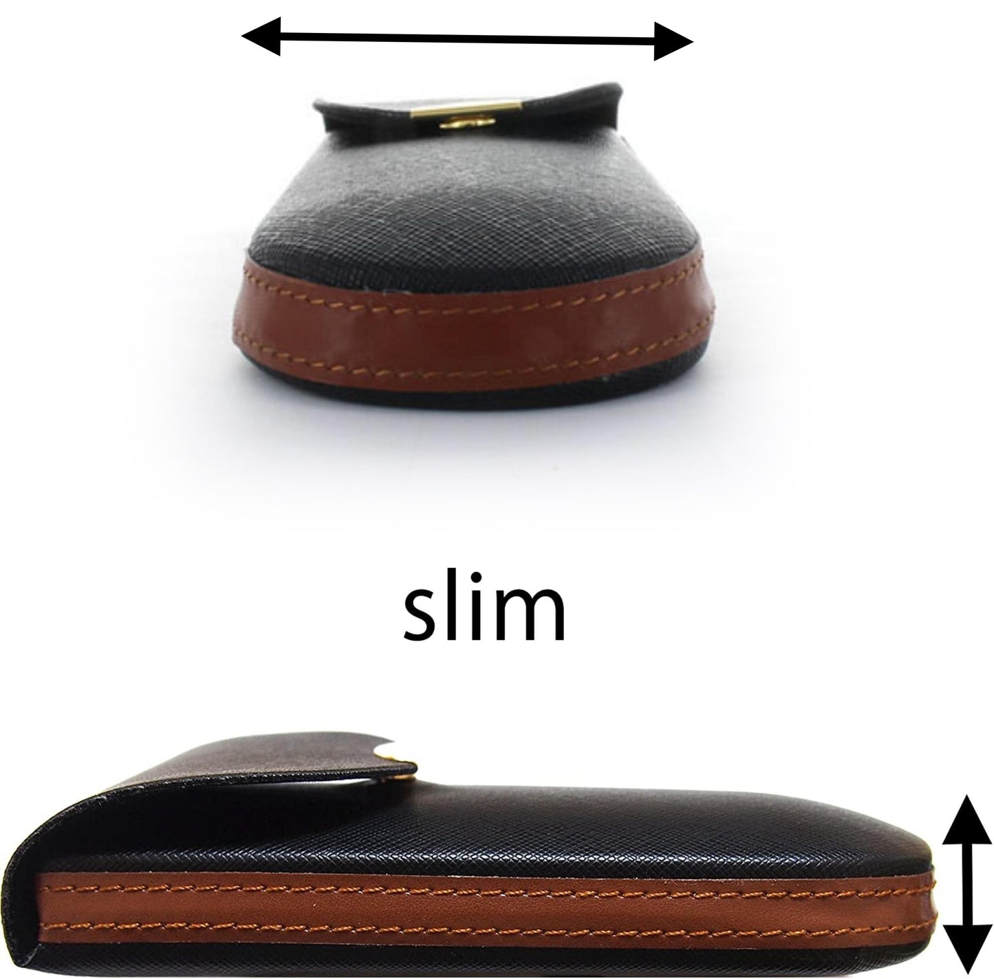 M-world Slim, Light, semi- Hard, Eye Glasses Case (Black)