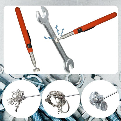 2/5/8/10/15/20LB Magnet Pick-up Tool, Telescoping Strong Magnet Stick, Magnetic Pickup Tool, Magnetic Picker,Orange 8LB