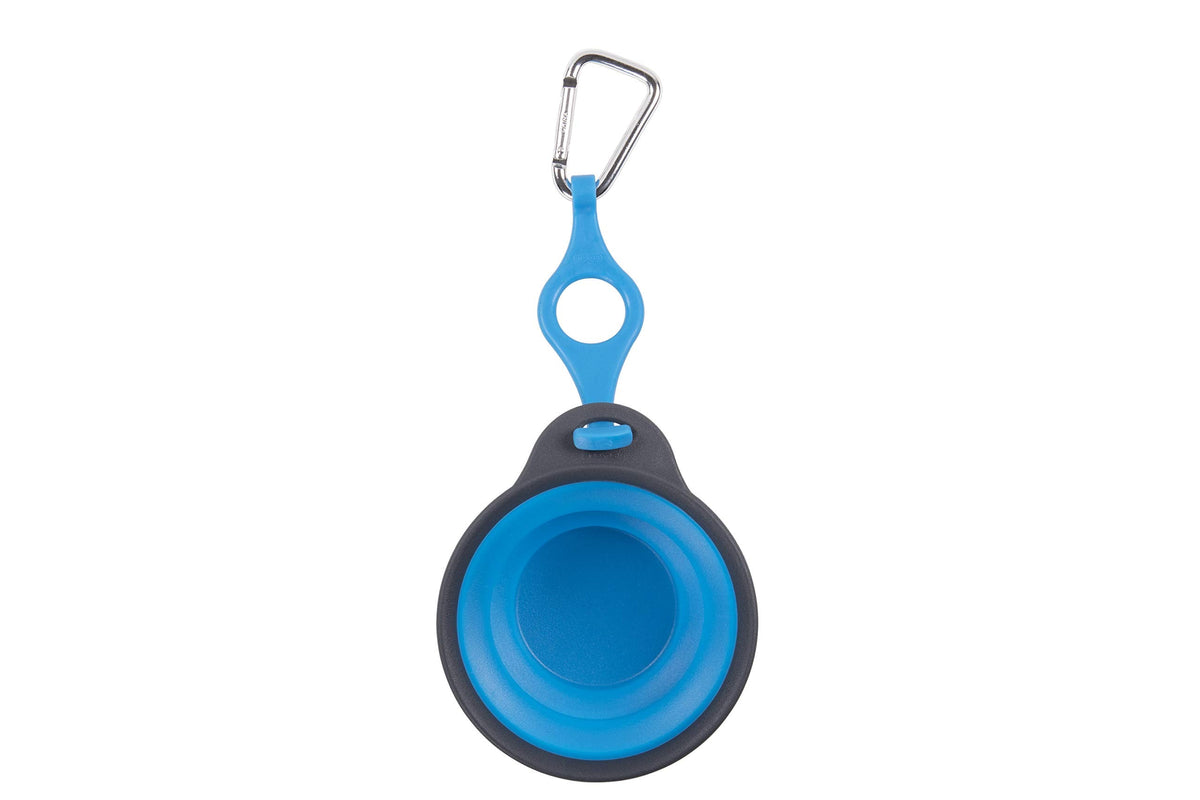 Dexas Popware for Pets Collapsible Travel Cup, Large, Gray/Blue