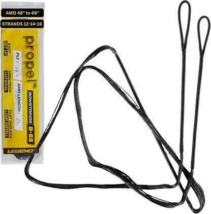 Legend Recurve Bow String - Durable Dacron Replacement for Traditional Bows - Fits 48in to 66in - 12-14-16 Strands