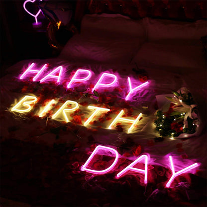 LED Letter Neon Lights Light Up Pink Neon Letters LED Alphabet Neon Letter Sign Lights Battery/USB Powered Neon Signs Words Night Lights for Wall Home Bar Christmas Birthday Party Wedding (A)