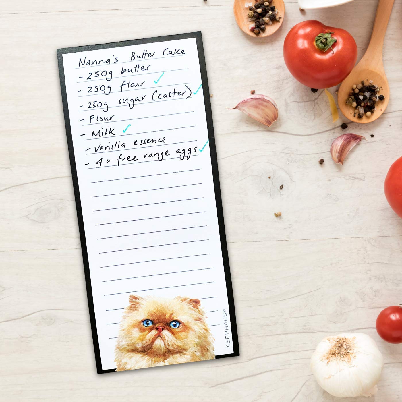 Curious Cats Magnetic To Do List Notepads (3 Pack); Grocery Shopping List Magnet Pad for Fridge; Magnetic Paper Pad for Reminders, Memo Pad and Scratch Pad; Cute Cat Designs | 50 Sheets per Note Pad