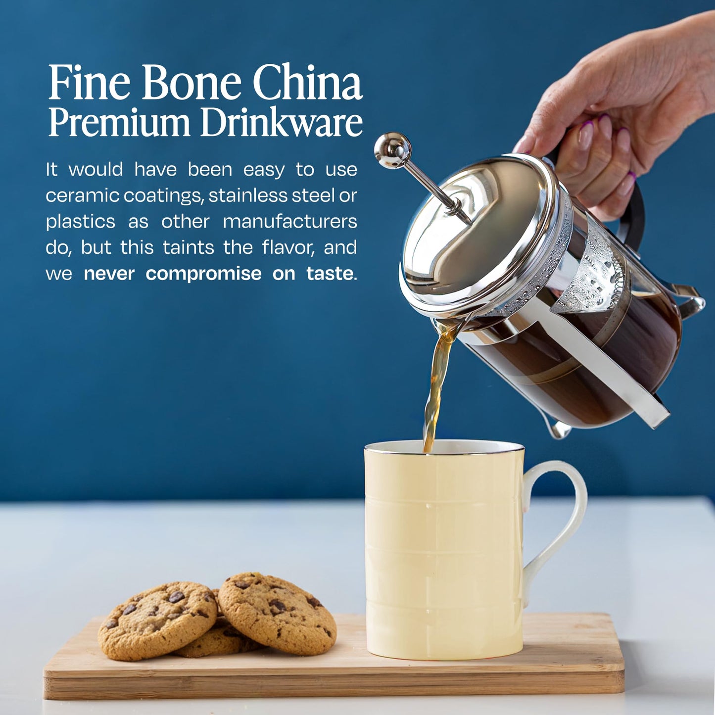 Glowstone Smart Heated Coffee Mug with Wireless Charging Base Self-Heating Made from Fine Bone China Electric Coffee Mug and Self Heating Mug Keeps Drinks Hot Stay Hot Electric Coffee Mug (Stone)