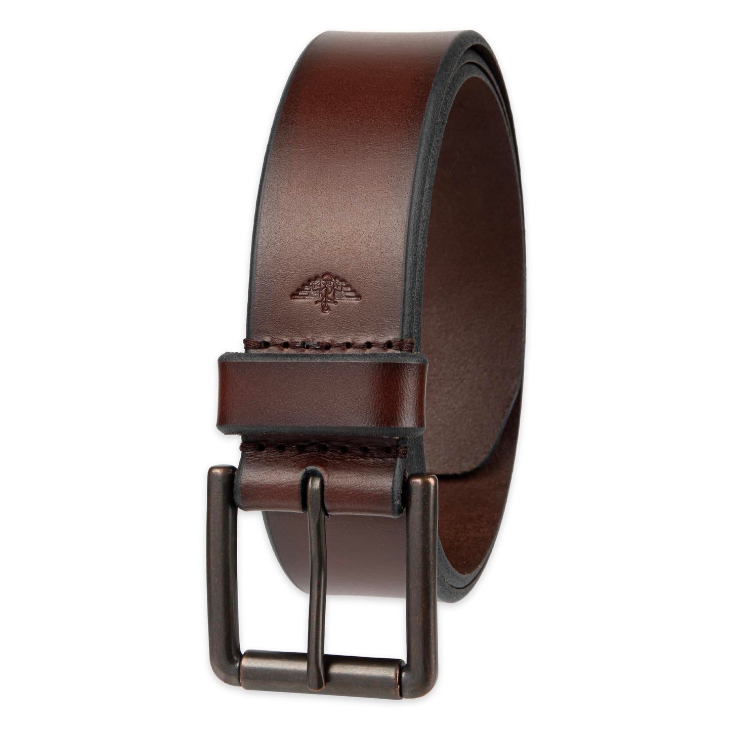 Dockers Men's Casual Leather Belt - 100% Soft Top Grain Genuine Leather Strap with Classic Prong Buckle, Brown,30