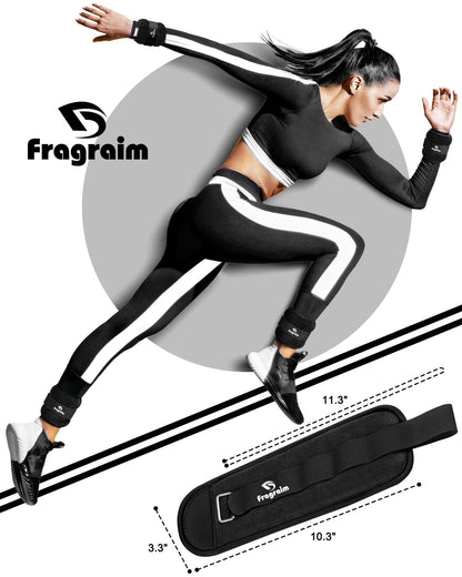 Ankle Weights, 1 Lb X 2 Wrist Leg Arm Weights for Women and Men, Comfortable and Soft, Pretty Sturdy, Perfect for Dancing, Running, Walking, Fitness, Workout, Physical Therapy - Black