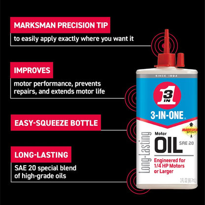 3-IN-ONE-10045 Motor Oil, 3 OZ (pack of 1)
