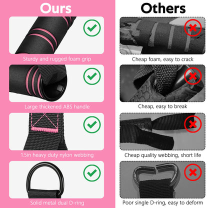 RENRANRING Gym Exercise Handles, Replacement Handle Attachments for Cable Machine Pulleys, Resistance Band and Strength Trainer, Pull Down Workout Accessories, Home Gym Add On Equipment