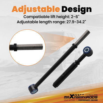maXpeedingrods Front Adjustable Track Bar Fit 2-6" Lift for Ford F250 F350 Super Duty 1999-2004, Panhard Rod for Excursion 2000-2005 2WD 4WD