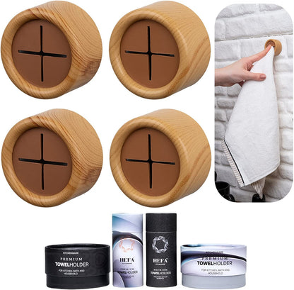 HEFA Towel Hooks, Towel Holder, Dish Towel Holder, Kitchen Organization, Kitchen Towel Hook, Kitchen Towel Holder, Hand Towel Holder, Kitchen Gadgets, Kitchen Essentials, Bathroom Accessories, 4 Pack
