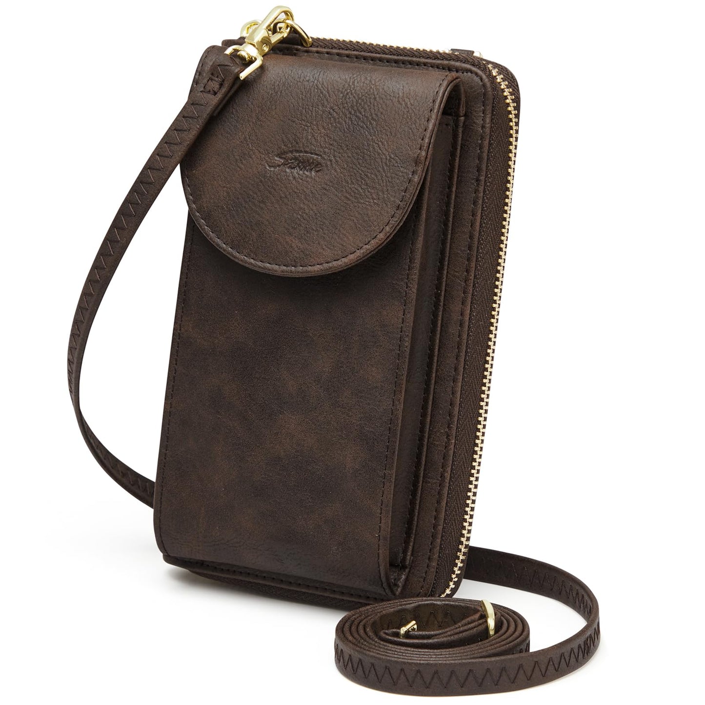 S-ZONE Small Crossbody Bags for Women Cell Phone Purse RFID Blocking Wallet Purses with Credit Card Slots