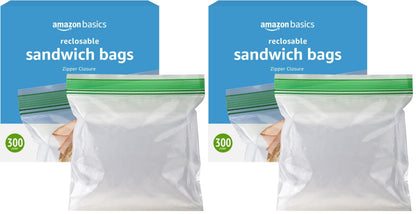 Amazon Basics Sandwich Storage Bags, 300 Count (Previously Solimo)