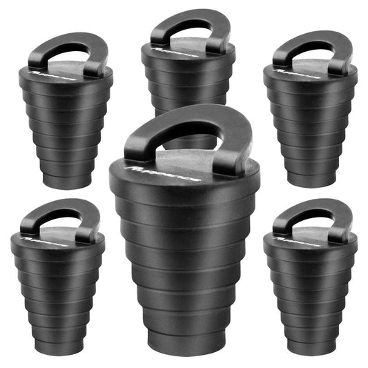 1.25" Kayak Scupper Plugs for Boats, Livewell Boat Drain Plug Kit, Kayak Plugs for Sit on Top with Ring Pull, Push-in Stopper for Drain Holes (6 Packs)
