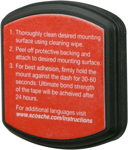 Scosche MAGWDM MagicMount Magnetic Car Phone Holder - Strong Magnet Mount for iPhone and Android - Secure Magnetic Cell Phone Mount for Window/Dash - Universal 360° Adjustable Mobile Cellphone Holder