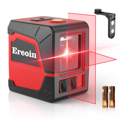 Laser Level Self-leveling Red Cross laser tool with vertical and horizontal lines,360 degree rotation self-leveling mode&IP54 waterproof for Picture Hanging Indoor & Outdoor