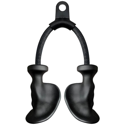 Ergonomic Tricep Rope Pull Down Attachment, Upgraded Long Triceps Rope Cable Attachments for Gym, Lat Pull Down Bar for Cable Machine, Tricep Lat Pulldown Workout Cable Attachments (HAND ROPE-01)
