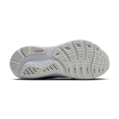 Brooks Women’s Ghost 17 Neutral Running Shoe - White/White/Grey - 12 Wide