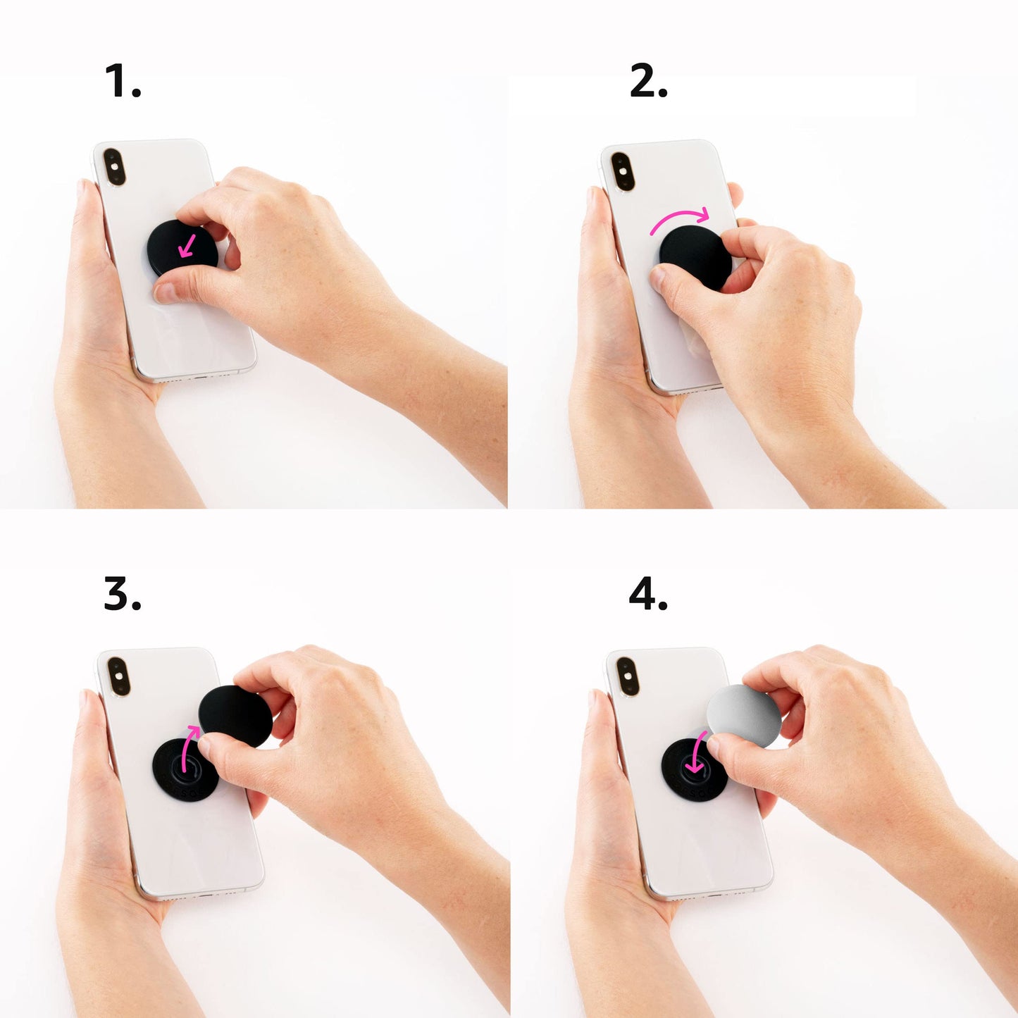 Cooking Food Utensils Baking Tools Cute Pattern Pastry Chef PopSockets Adhesive PopGrip