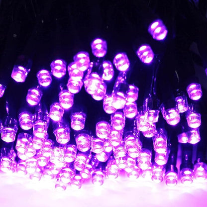 2 Pack 480 LED Solar Chrismas Lights Outdoor, 170 FT Super Long Solar String Lights for Outside with 8 Modes & Memory Function, Waterproof Twinkle Light for Xmas Tree Yard Party Decorations(Purple)