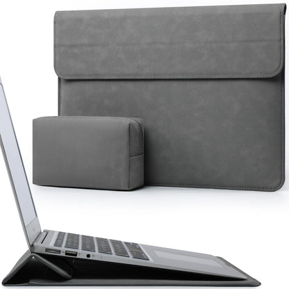 HYZUO 13 Inch Laptop Case Sleeve with Stand for 2026-2018 MacBook Air 13 M5 M4 M3 M2 M1, 2026 13" MacBook Neo, 2026-2016 MacBook Pro 13 M2 M1, iPad Pro/Air 13, Surface Pro 12-3, XPS 13, Dark Gray